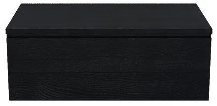 Arcqua Living Onderkast - 80x46x30cm - 1 lades - greeploos - gemelamineerd spaanplaat - oak black ONK494185