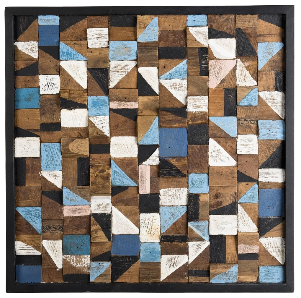 Wanddecoratie Mozzao teakhout | Macabane