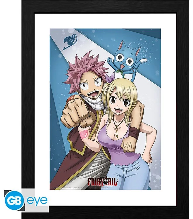 Ingelijste poster Fairy Tail - Nutsu & Lucy