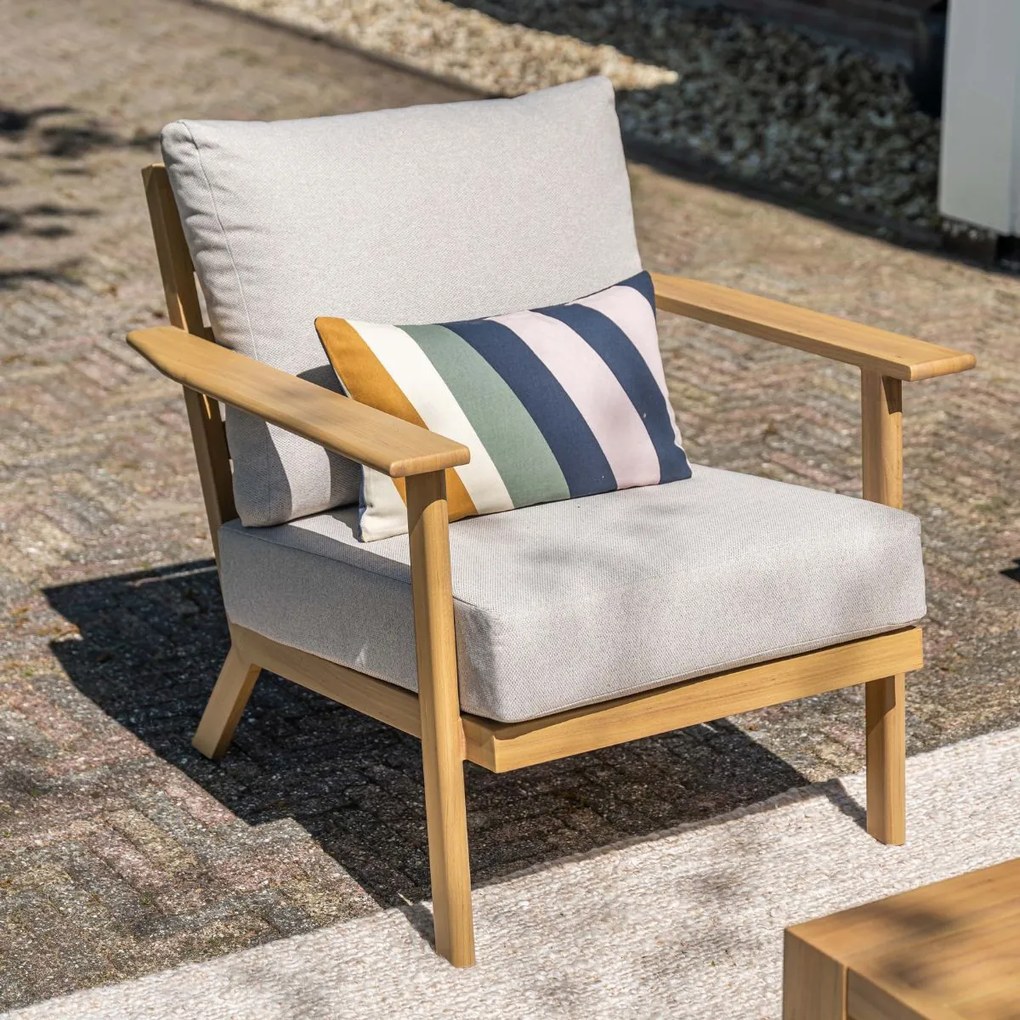 Garden Impressions Ariane loungestoel - light teak look