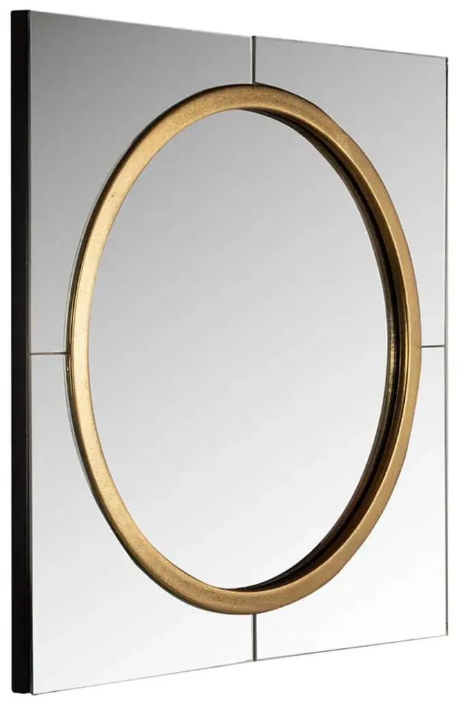 Richmond Interiors Briana Vierkante Spiegel Met Gouden Ring - 51x51cm