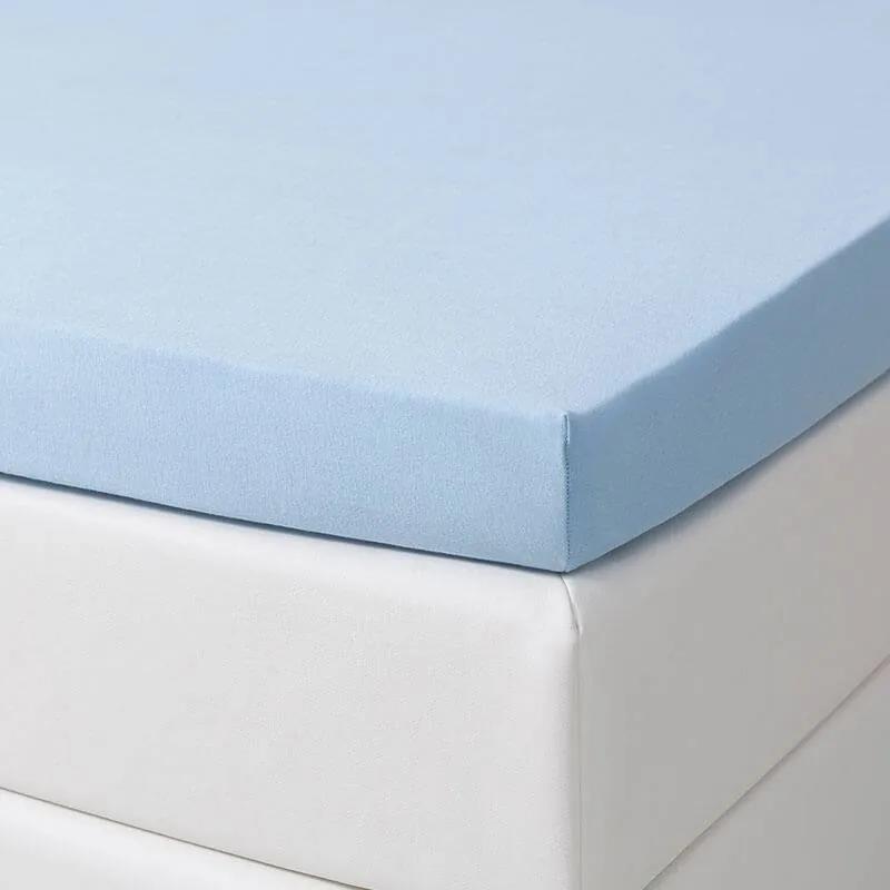 Dekbed-Discounter 2-PACK Jersey Stretch Splittopper Hoeslakens - Blauw 140 x 200/210 cm