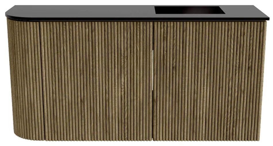 Mondiaz Joya 80cm toiletmeubel ronding links dusk met wastafel faye rechts 1 kraangat urban
