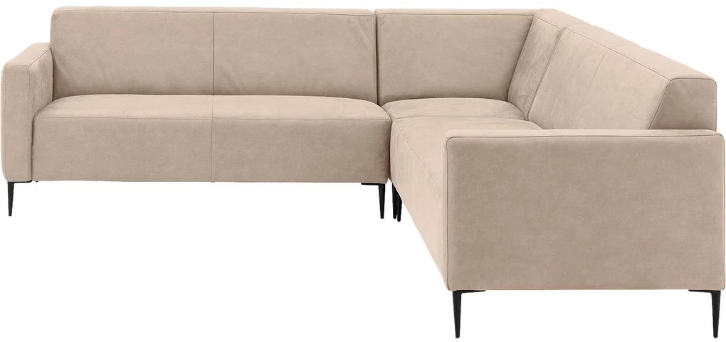 Goossens Key West beige, micro leer, 2,5-zits, modern design