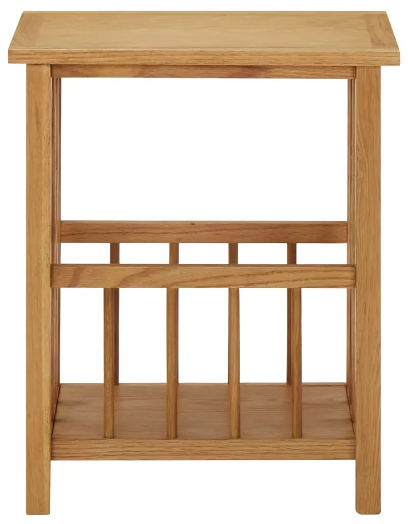 vidaXL Bijzettafel 45x35x55 cm massief eikenhout