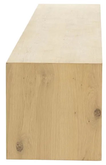 Eleonora Milo Eiken Tv-meubel Met Schuifdeuren 240 Cm Naturel - 240x42x43cm.