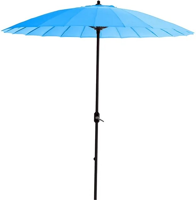 Manilla parasol Ø250 - royal grey/licht blauw