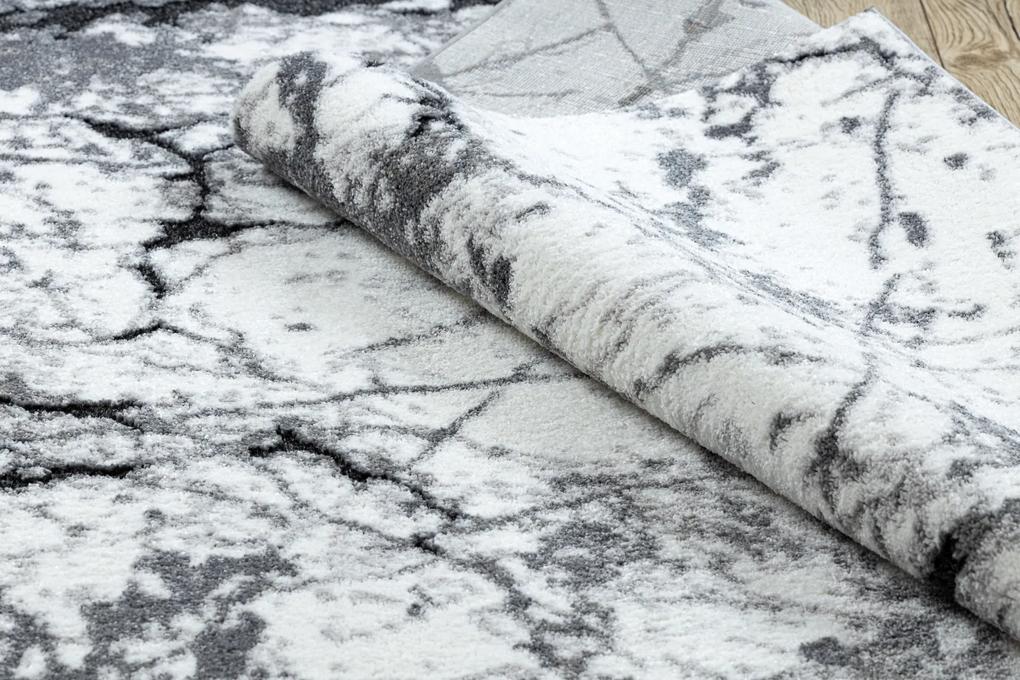 Tapijt modern COZY 8871 Marble, marmeren  ,  - Structureel,  twee poolhoogte , grijskleuring