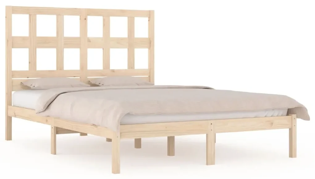 vidaXL Bedframe massief grenenhout 150x200 cm 5FT King Size