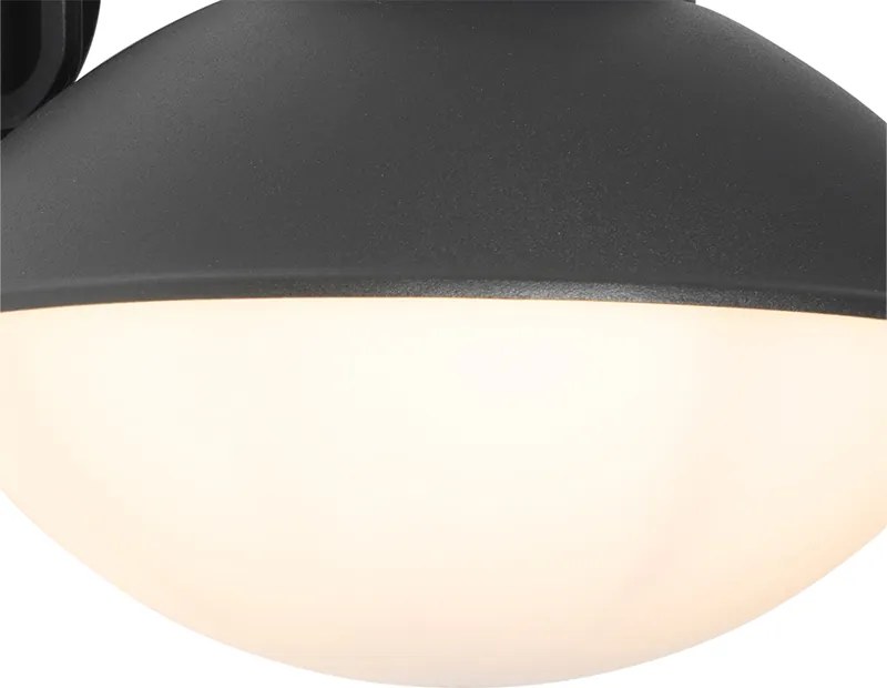 Moderne buiten wandlamp zwart IP44 - Marcel