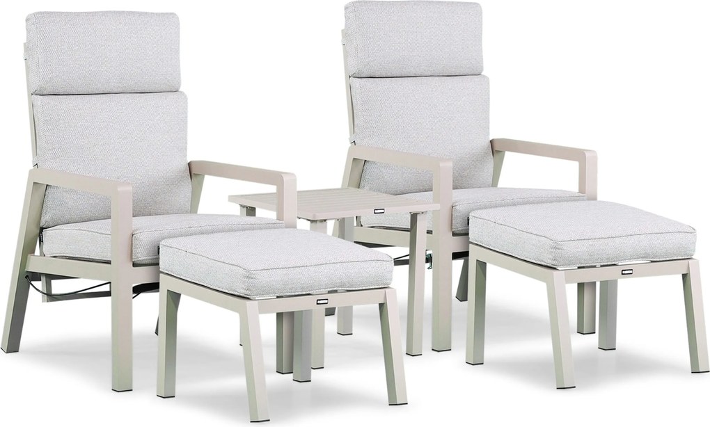 Bistroset 2 personen  Aluminium Taupe Lifestyle Garden Furniture Albelli