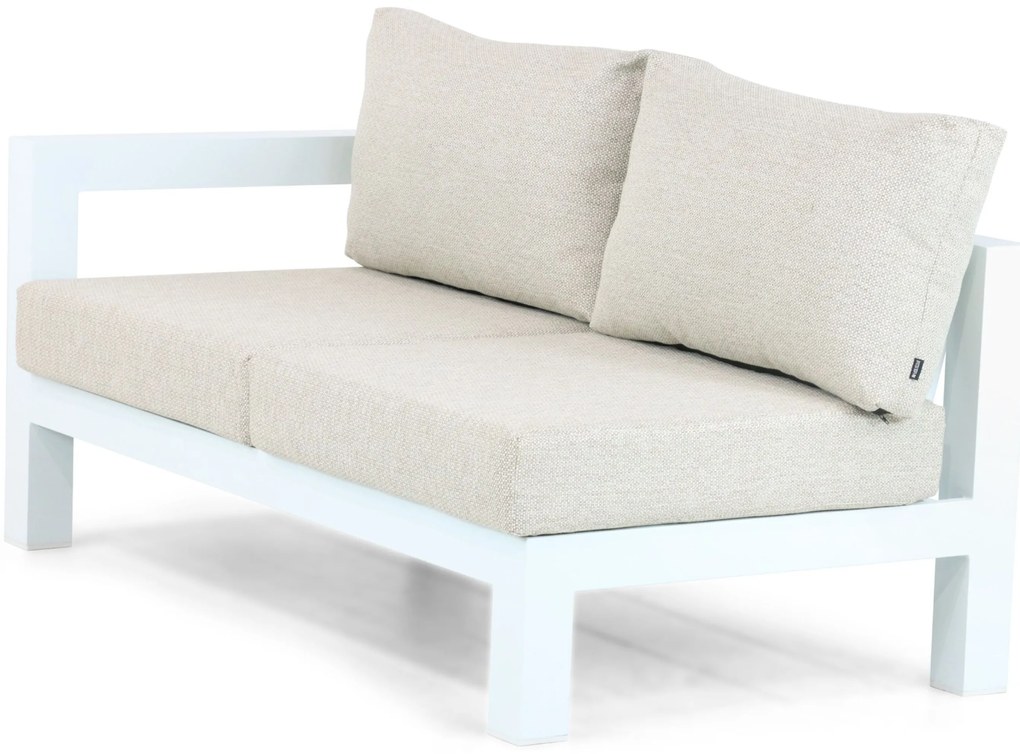 Hoek loungeset 5 personen Aluminium Wit Lifestyle Garden Furniture Luca