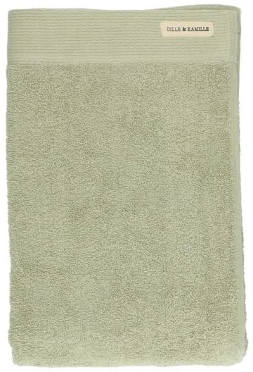 Handdoek, Recycled katoen, Lichtgroen, 70 x 140 cm