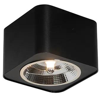 Moderne vierkante Spot / Opbouwspot / Plafondspot zwart - Boxer Modern GU10 Binnenverlichting Lamp