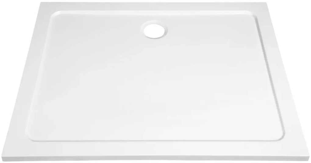 Aqualine Tecmi rechthoekige douchebak 80x70cm wit