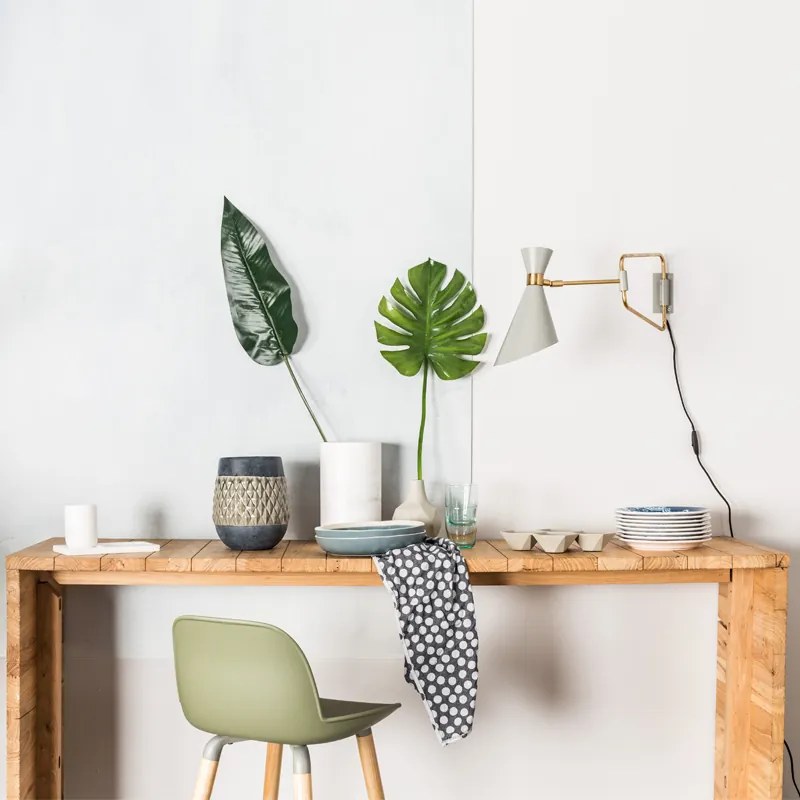 Zuiver Shady Grijze Wandlamp