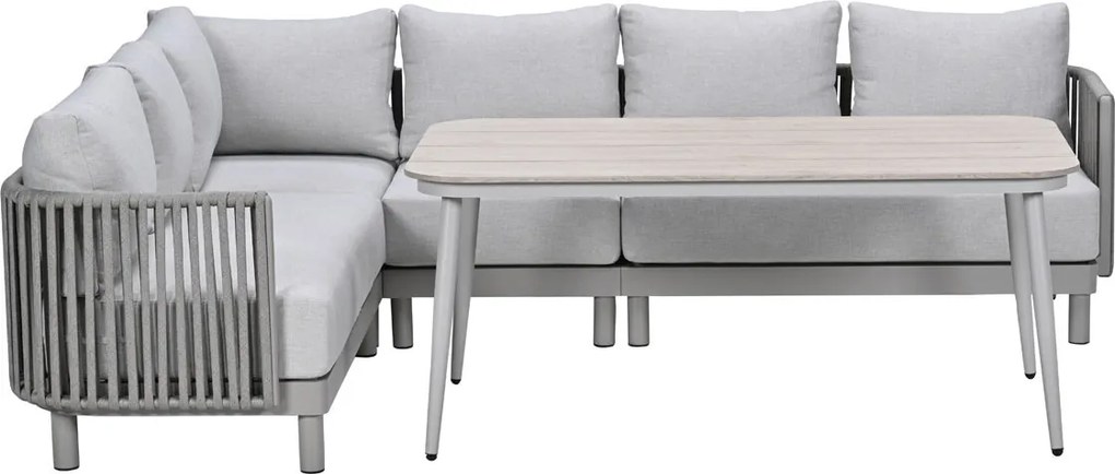 Garden Impressions Andong lounge dining set 5-delig - taupe