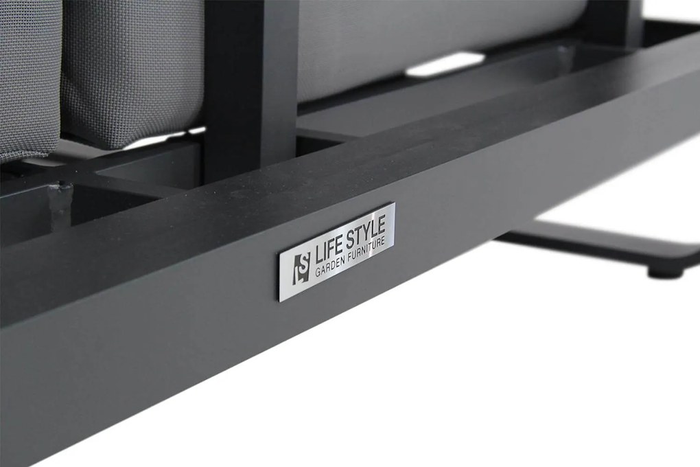 Lifestyle Garden Furniture Venezia Open Bank Aluminium Grijs