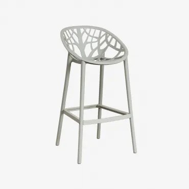 Ores Hoge Tuinstoel Van Polypropyleen Groen – Khaki & ↑75 Cm - Sklum