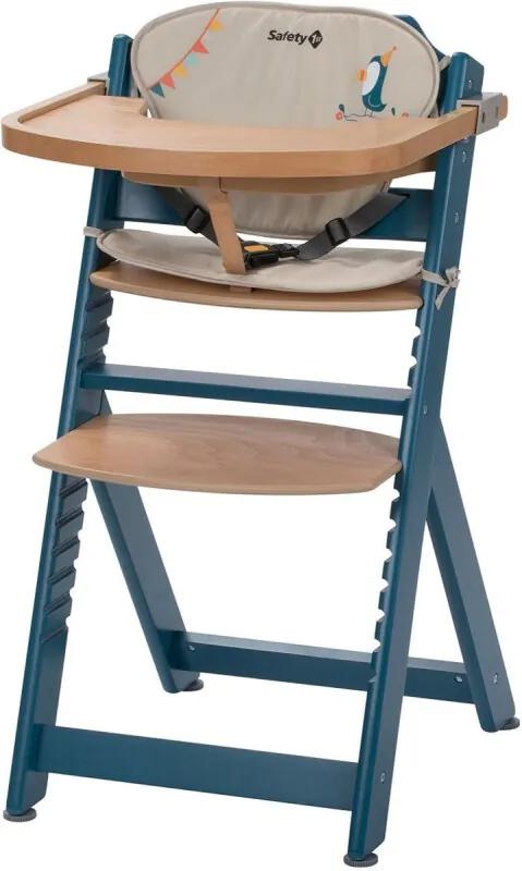 Timba with Cushion - Petrol Blue Wood/Happy Day - Kinderstoelen