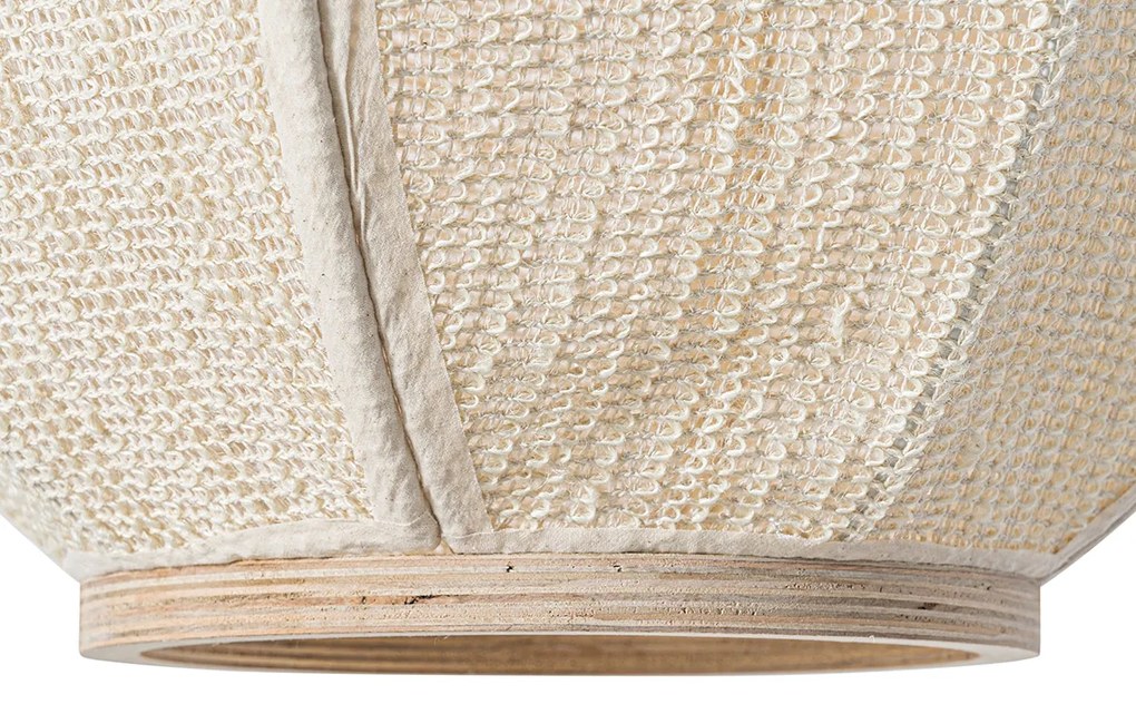 Oosterse hanglamp naturel stof 46 cm - Rob