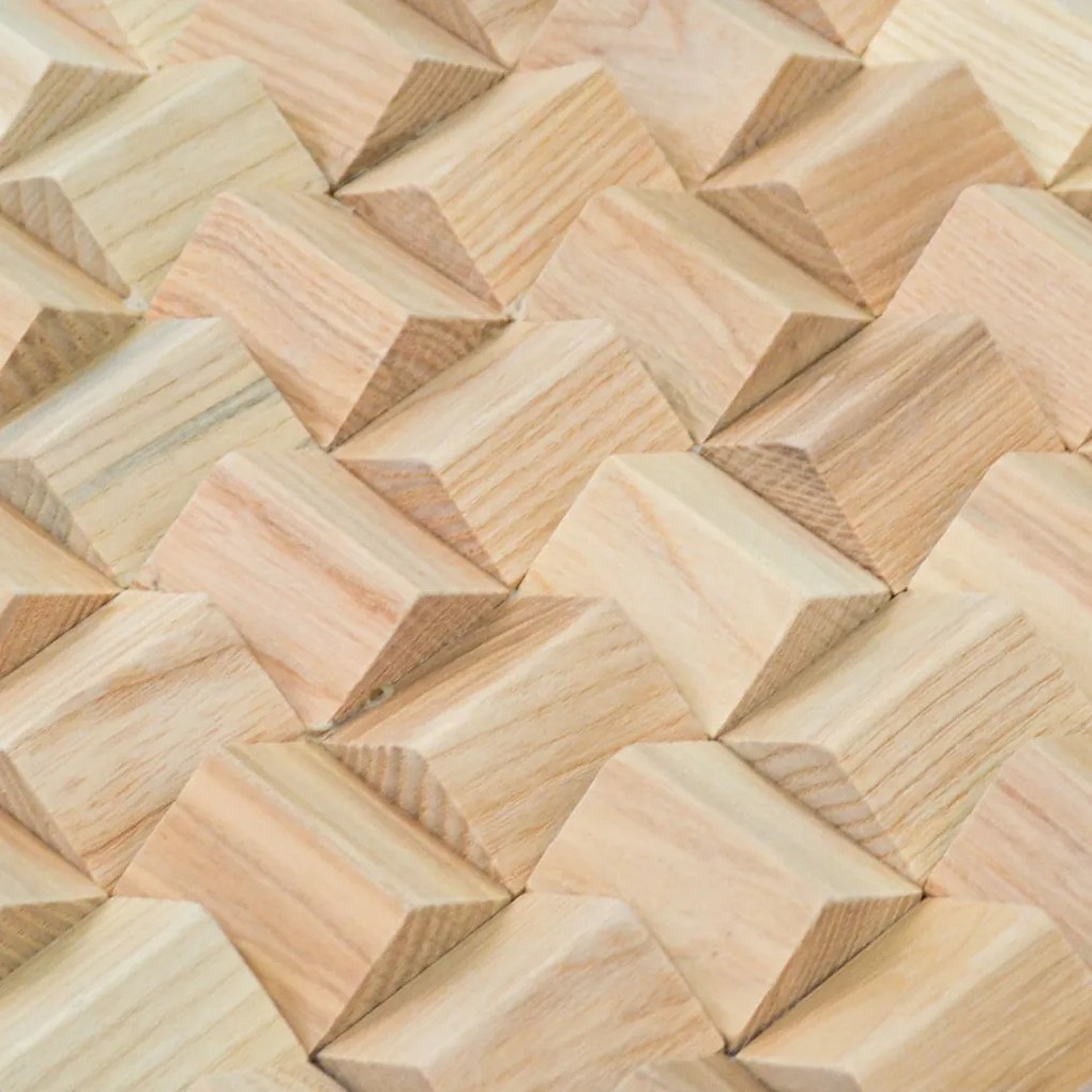 3D Houten Wandpaneel | Ash | 30×30 cm | Wanddecoratie