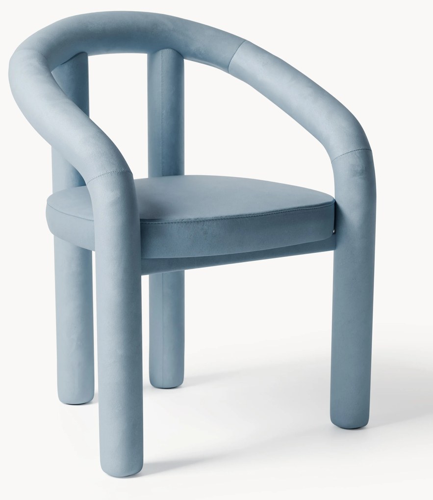 Fluwelen armstoel Calan 3