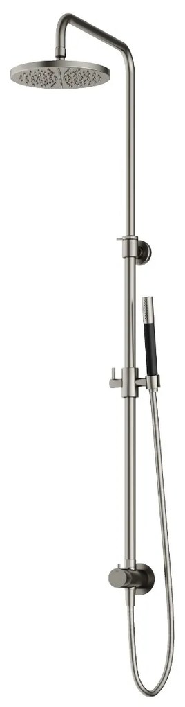 Hotbath Cobber M438 stortdouche met staafhanddouche en 30cm hoofddouche nikkel geborsteld