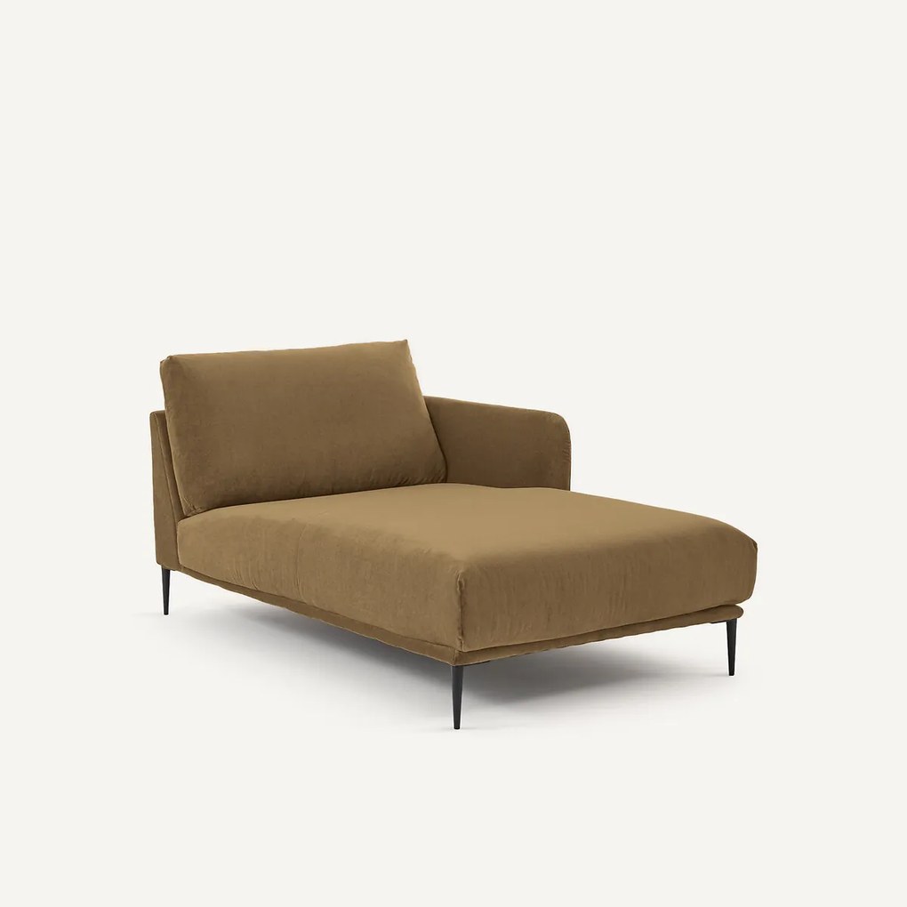 Longchair van linnen fluweel, OSCAR