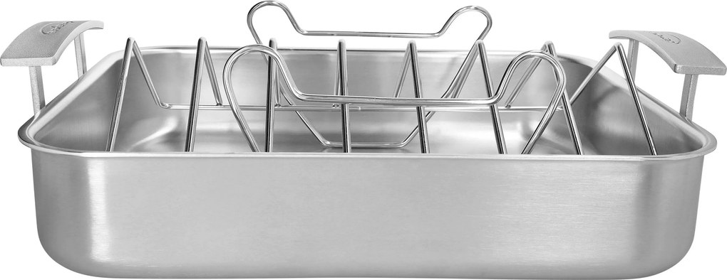 Demeyere Industry 5 Braadslede met rooster 39 x 33 cm - Industry 5 - Demeyere