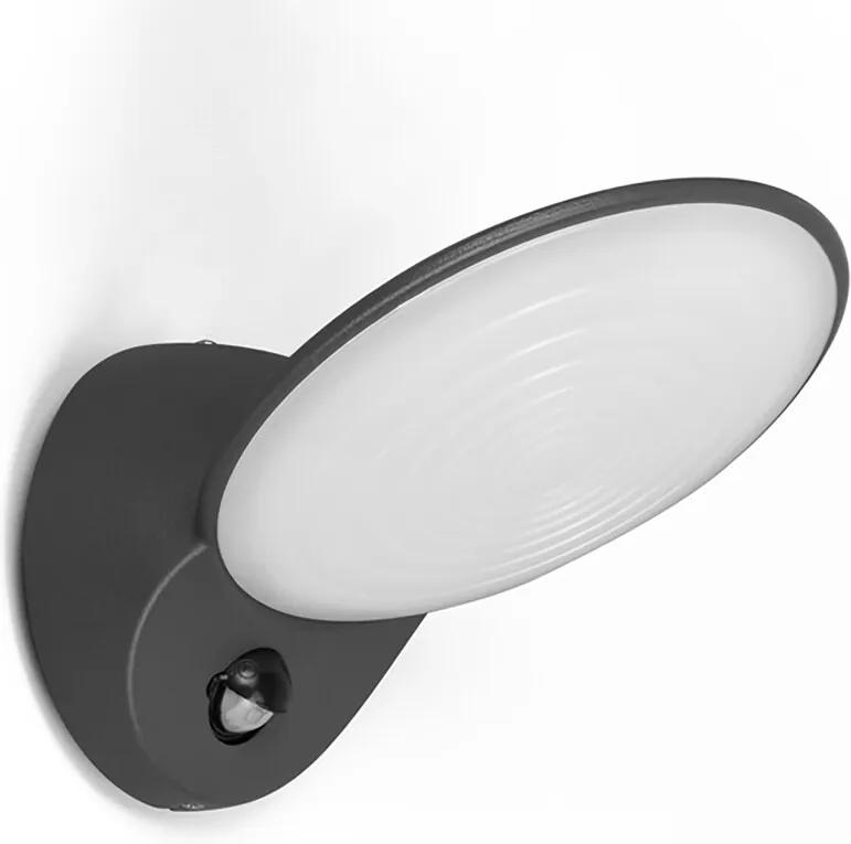 LED wandlamp Tona donkergrijs met sensor