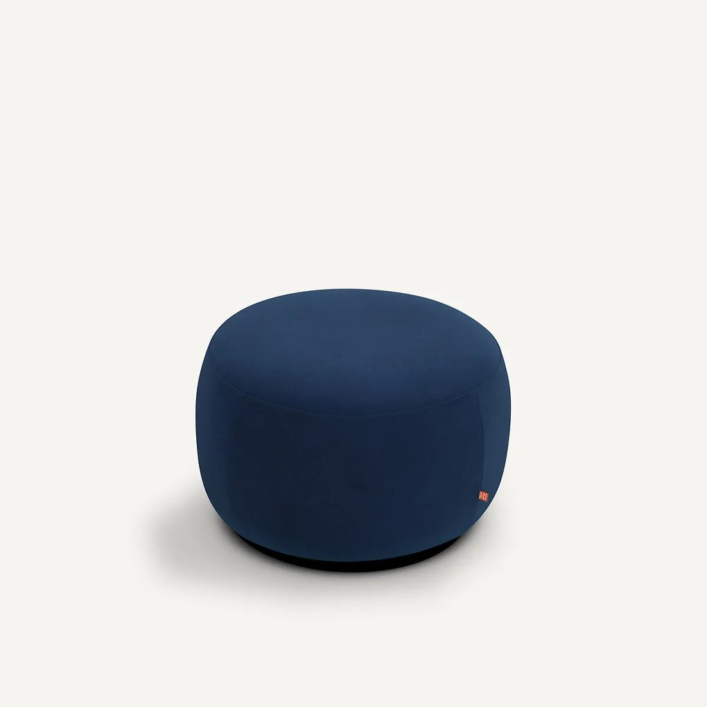 XL poef, in fluweel, Rosebury, ontwerp door Emmanuel Gallina
