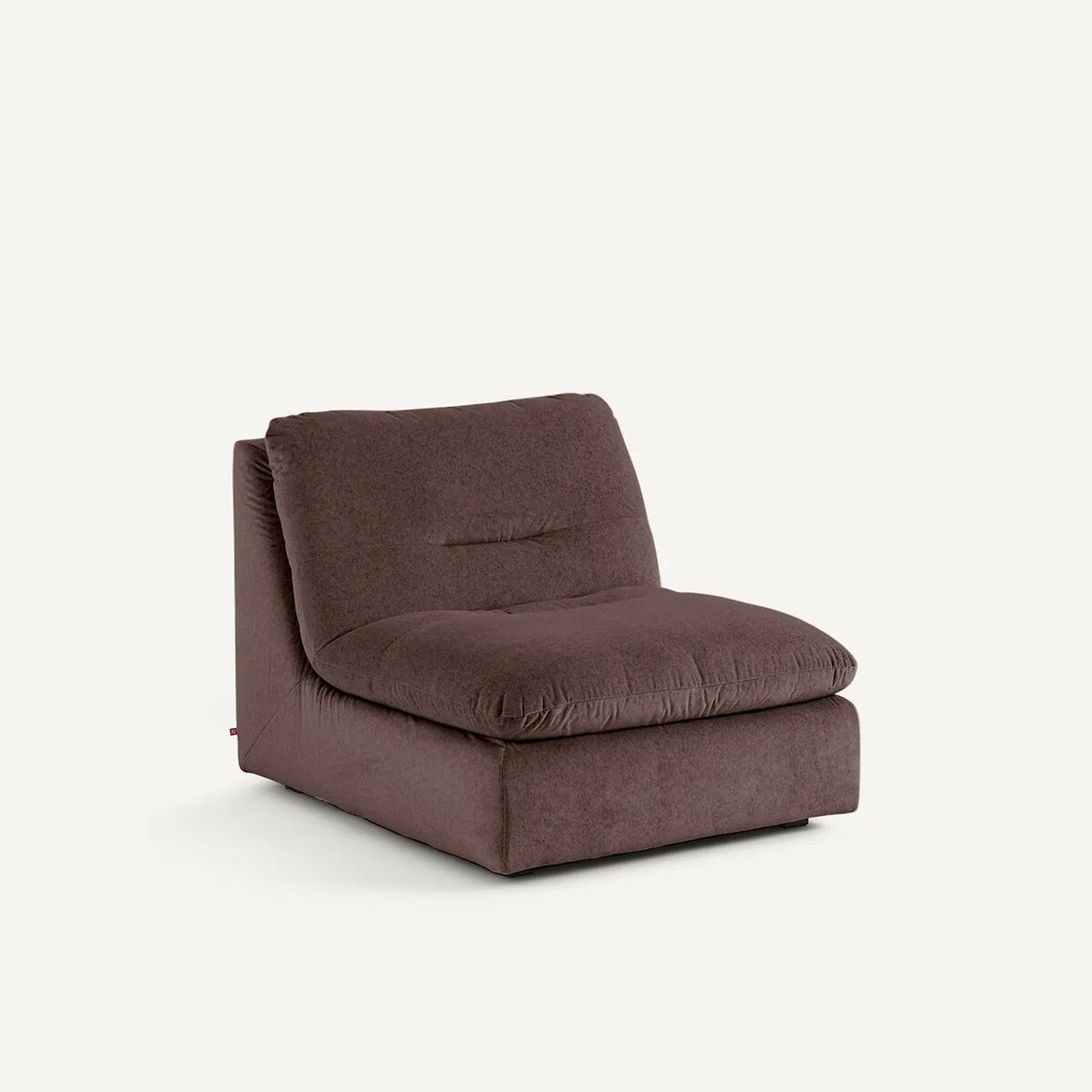 Modulaire fauteuil in linnen fluweel, GIULIANO