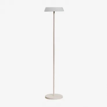 Draadloze Led-zonnevloerlamp Voor Buiten Van Polyethyleen En Ijzer Ulenia Tapioca Beige - Sklum
