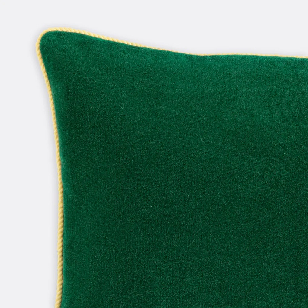 Tweekleurige rechthoekige kussenhoes 60x40 cm, fluweel, GUSALI