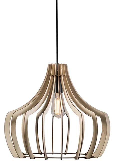 Design hanglamp hout - Twan Design, Landelijk / Rustiek, Modern E27 rond Binnenverlichting Lamp
