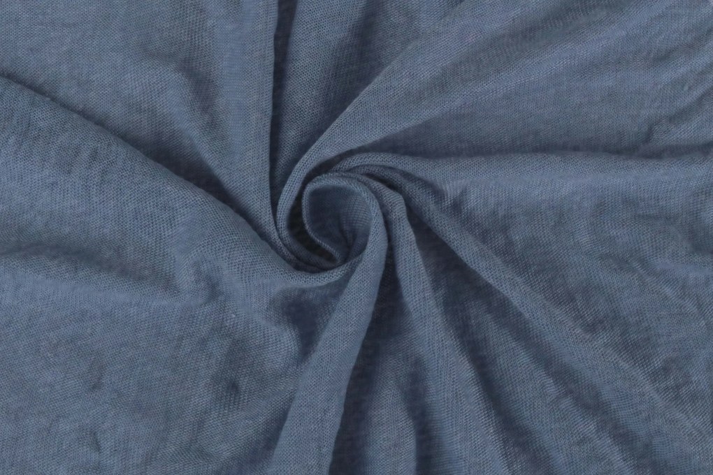 Hoeslaken Jersey – 100% katoen – 90×200 – blauw melange