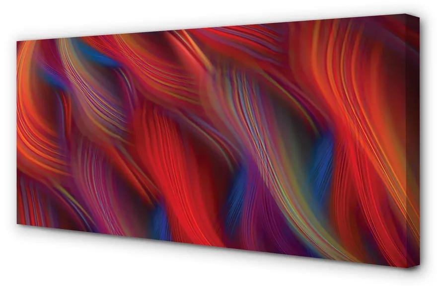Foto op canvas Kleurrijke fractale stroken 100x50 cm