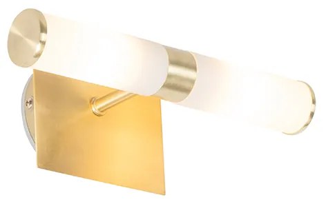Smart badkamer wandlamp met dimmer goud IP44 2-lichts incl. 2 Wifi G9 - Bath Modern G9 IP44 Lamp