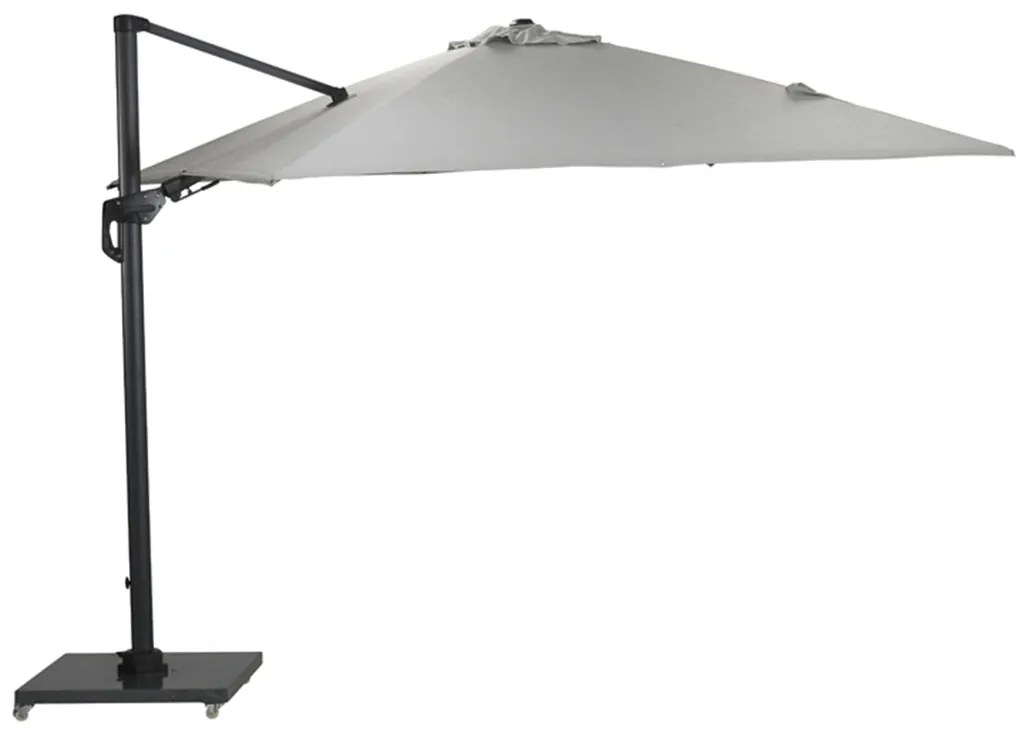 Garden Impressions Zweefparasol Hawaii Deluxe 300x300 - donker grijs - zand
