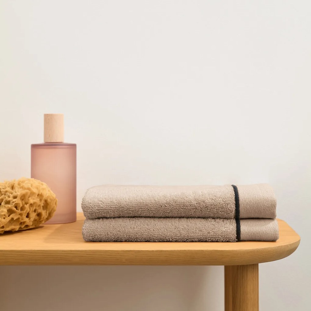 Set van 2 gastendoekjes, gekamd katoen 675g/m², Victor