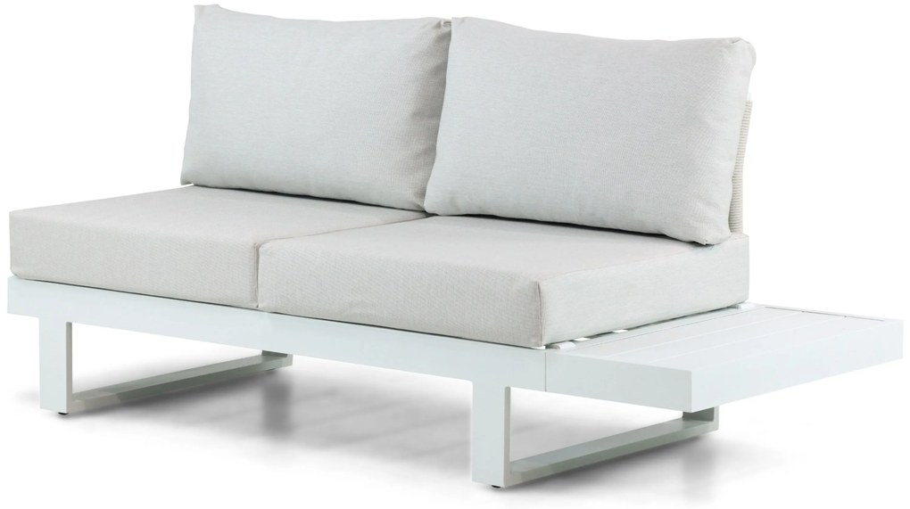 Hoek loungeset 5 personen Aluminium Wit Lifestyle Garden Furniture Lorenzo