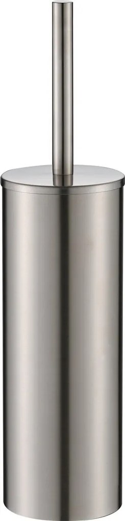 Plieger Vigo vrijstaande toiletborstel met deksel geborsteld chroom