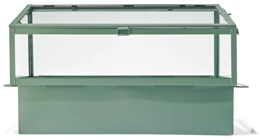 HEMA Kweekkas 45x27x23 Groen Metaal/glas