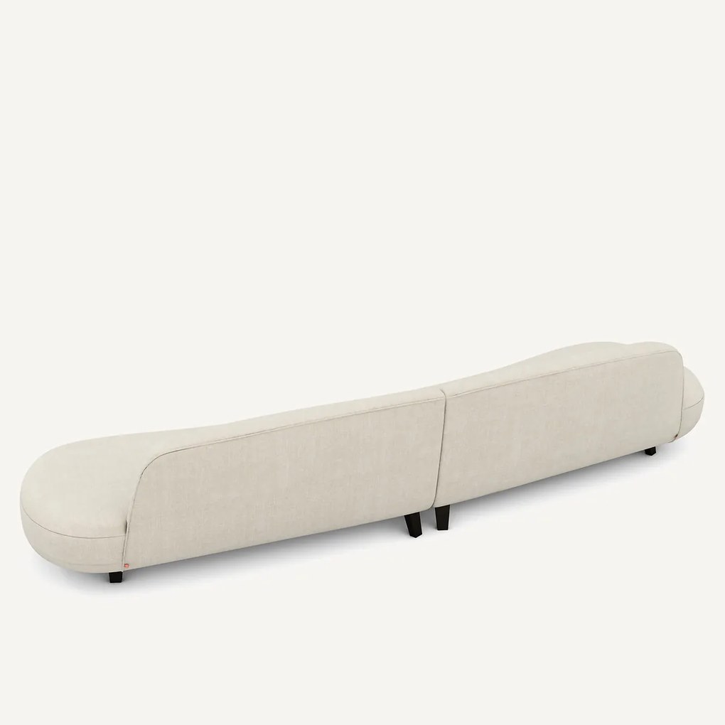 6-zits katoenen en linnen sofa, Rosebury, ontwerp Emmanuel Gallina