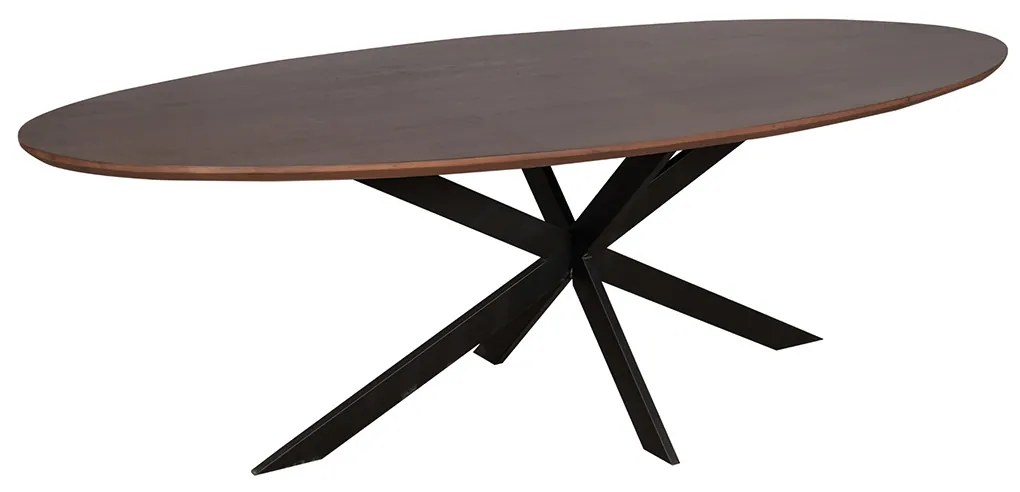 Starfurn Ferris Ovale Eettafel Walnoot 210 Cm - 210 X 100cm.