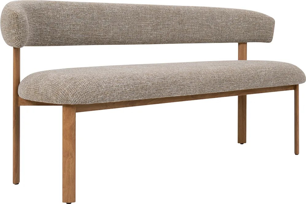Eetbank Eiken Met Grove Stof 160 Cm