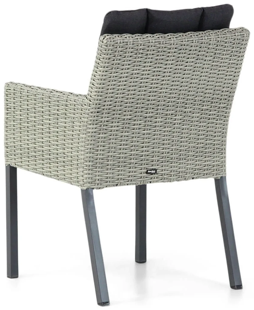 Tuinset 4 personen 155 cm Wicker Grijs Garden Collections Oxbow/Young