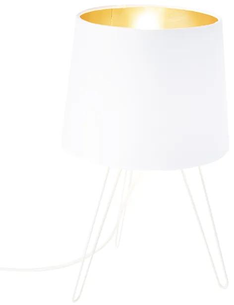 Stoffen Moderne tafellamp wit - Lofty Modern E14 cilinder / rond Binnenverlichting Lamp