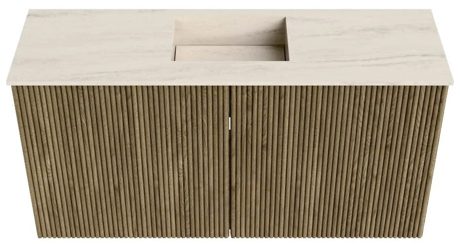 Mondiaz Joya DLux 80cm toiletmeubel dusk met wastafel faye midden 1 kraangat meli